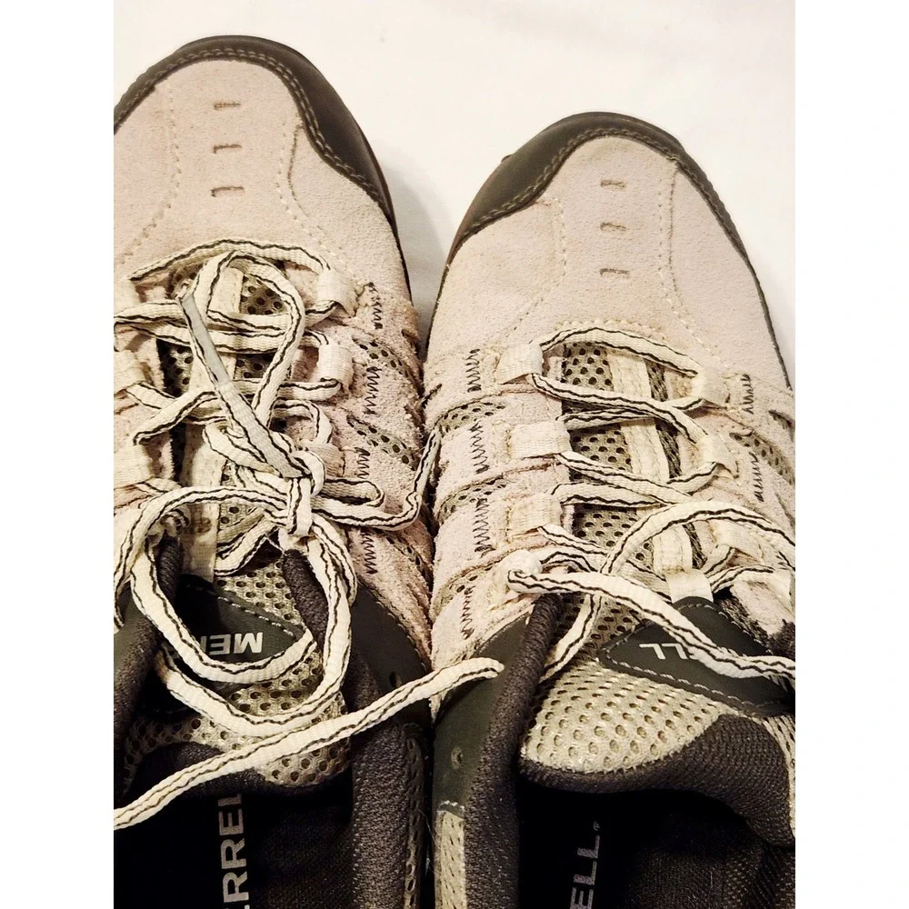 Merrell Womens J037998 Hiking Shoes Tan Brown Low Top Trail Sneakers 10